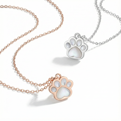 Cat Paw Necklace - 925 Sterling Silver