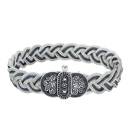 Woven Bracelet - 925 Sterling Silver