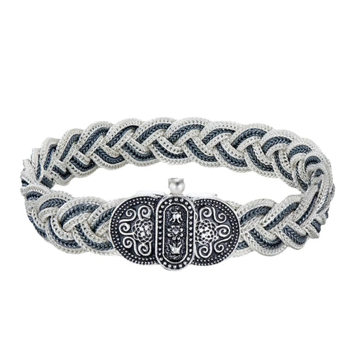 Woven Bracelet - 925 Sterling Silver