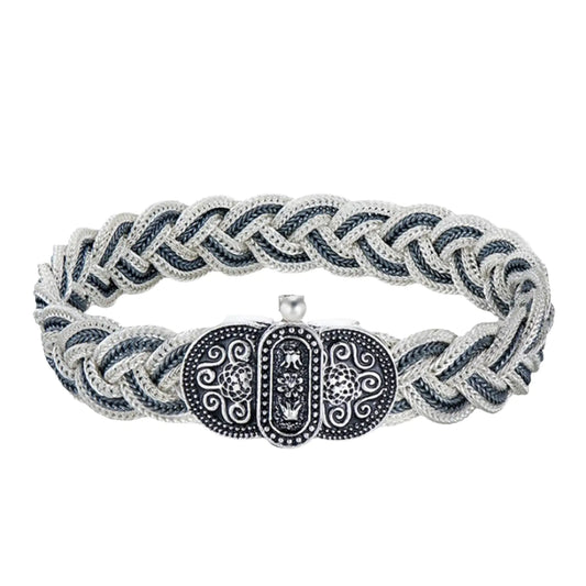 Woven Bracelet - 925 Sterling Silver