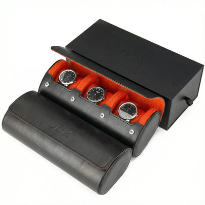 Leather Portable Watch Box - (Up to 3)