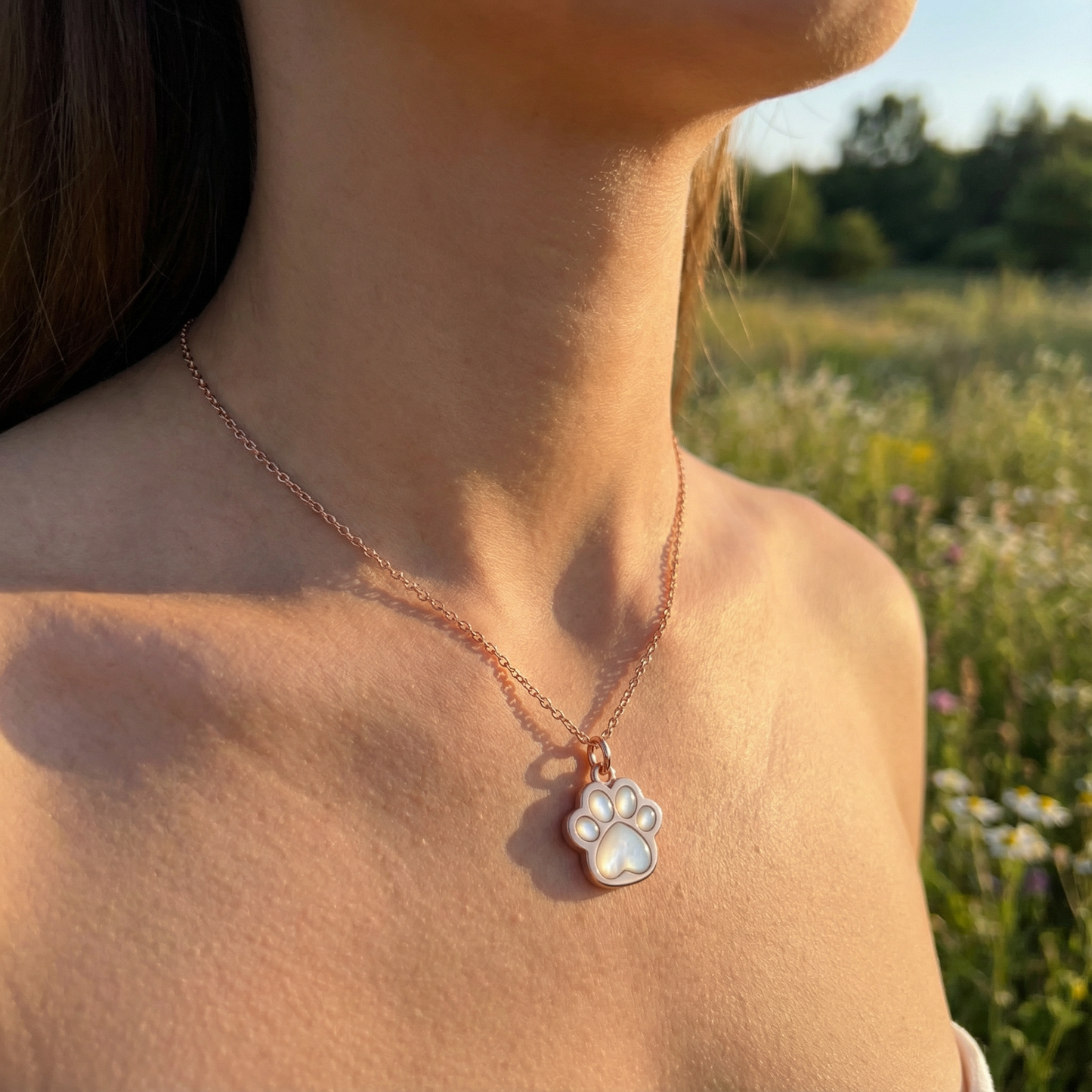 Cat Paw Necklace - 925 Sterling Silver