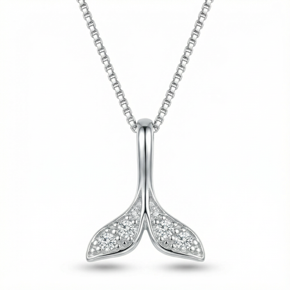 Mermaid Tail Necklace - Silver Plated