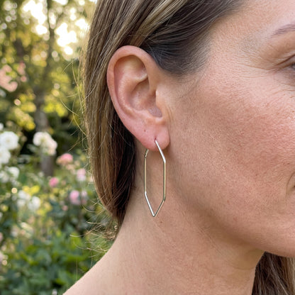 Geometric Earrings - 925 Sterling Silver