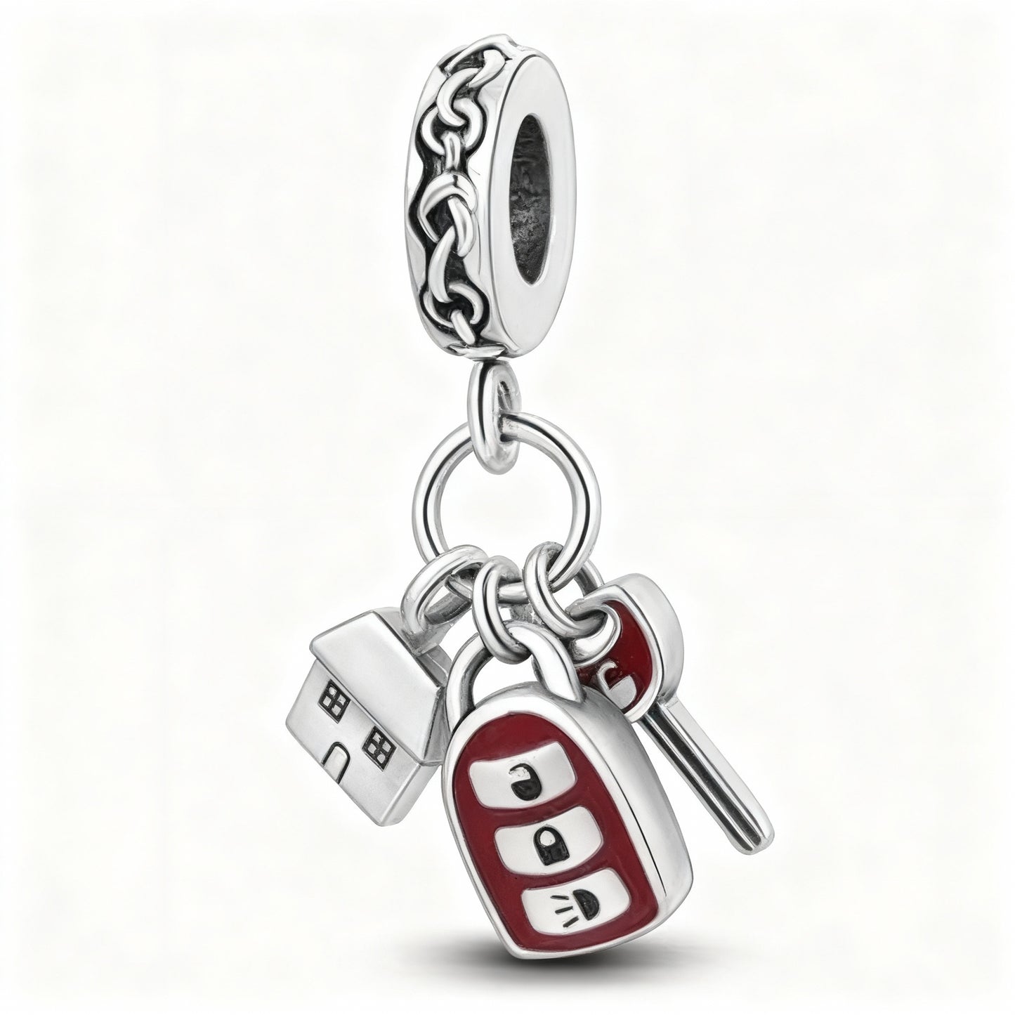 Charm "Keychain" 925 Sterling Silver