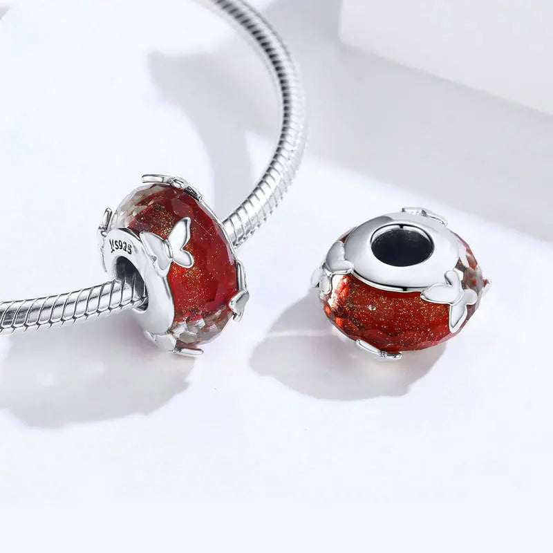 Charm "Red Passion" - 925 Sterling Silver