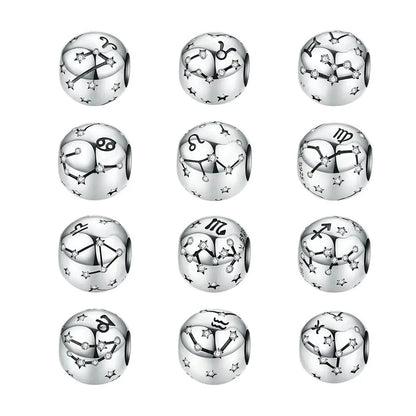 Charm "Zodiac" 925 Sterling Silver (One)