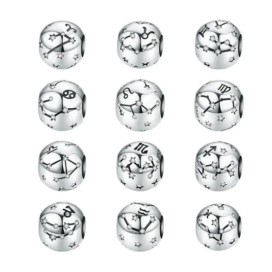 Charm "Zodiac" 925 Sterling Silver (One)