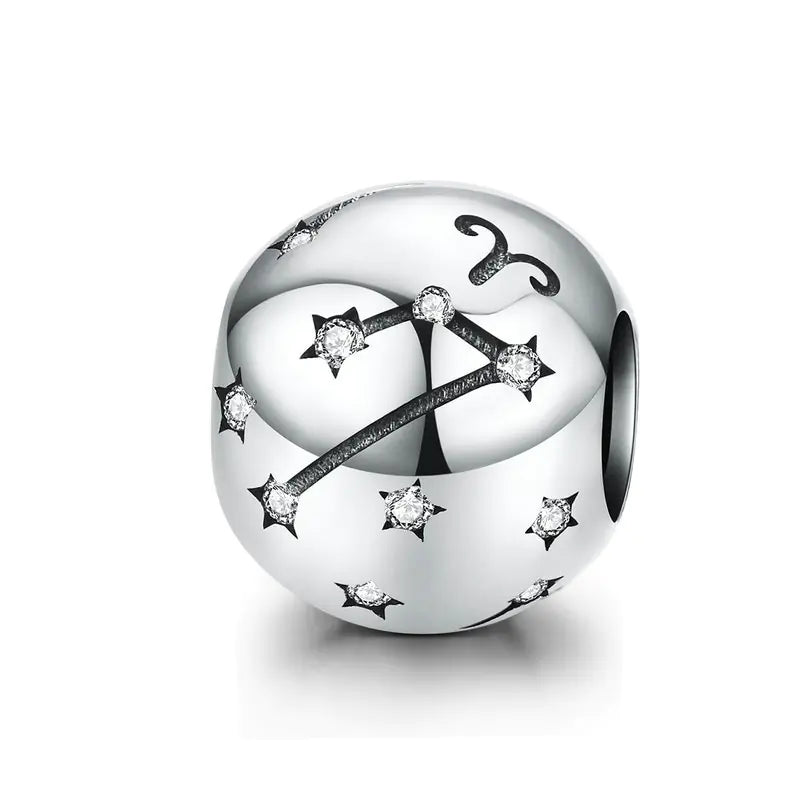 Charm "Zodiac" 925 Sterling Silver (One)
