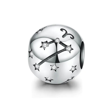 Charm "Zodiac" 925 Sterling Silver (One)