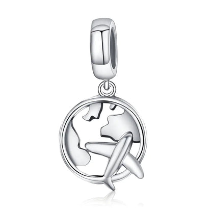 Charm "Travel" 925 Sterling Silver (One)