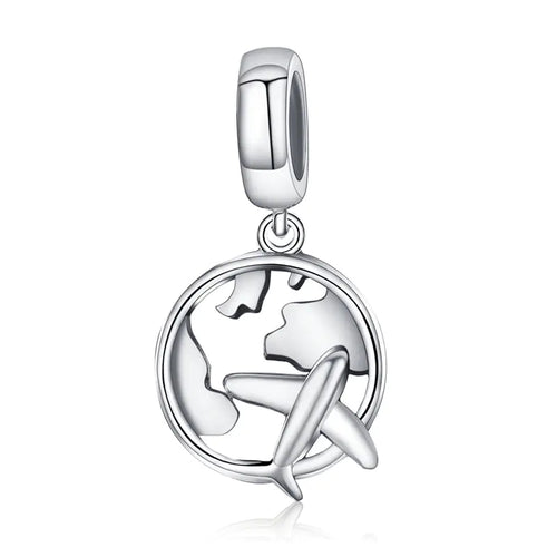 Charm "Travel" 925 Sterling Silver (One)