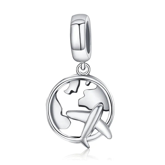 Charm "Travel" 925 Sterling Silver (One)