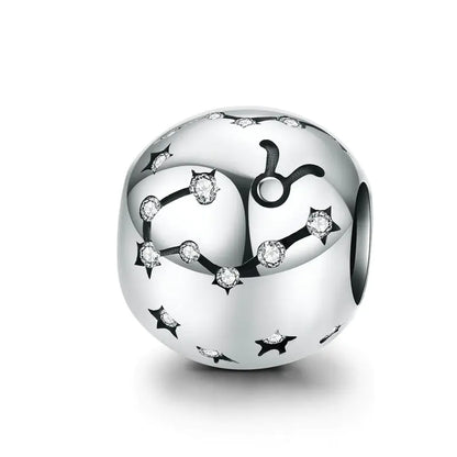 Charm "Zodiac" 925 Sterling Silver (One)