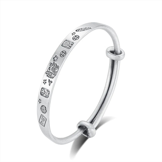 Dragon Sterling Silver Bracelet - 925 Sterling Silver