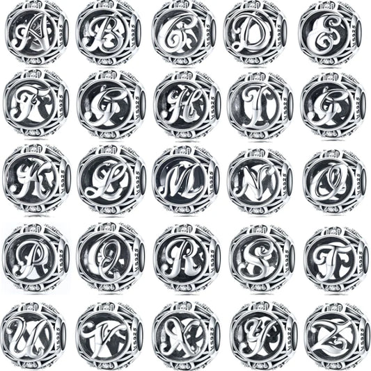 Charm "Hollow Letters" 925 Sterling Silver