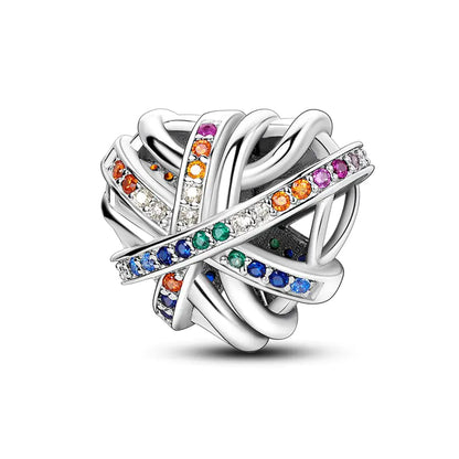 Charm "Heart" 925 Sterling Silver (One)