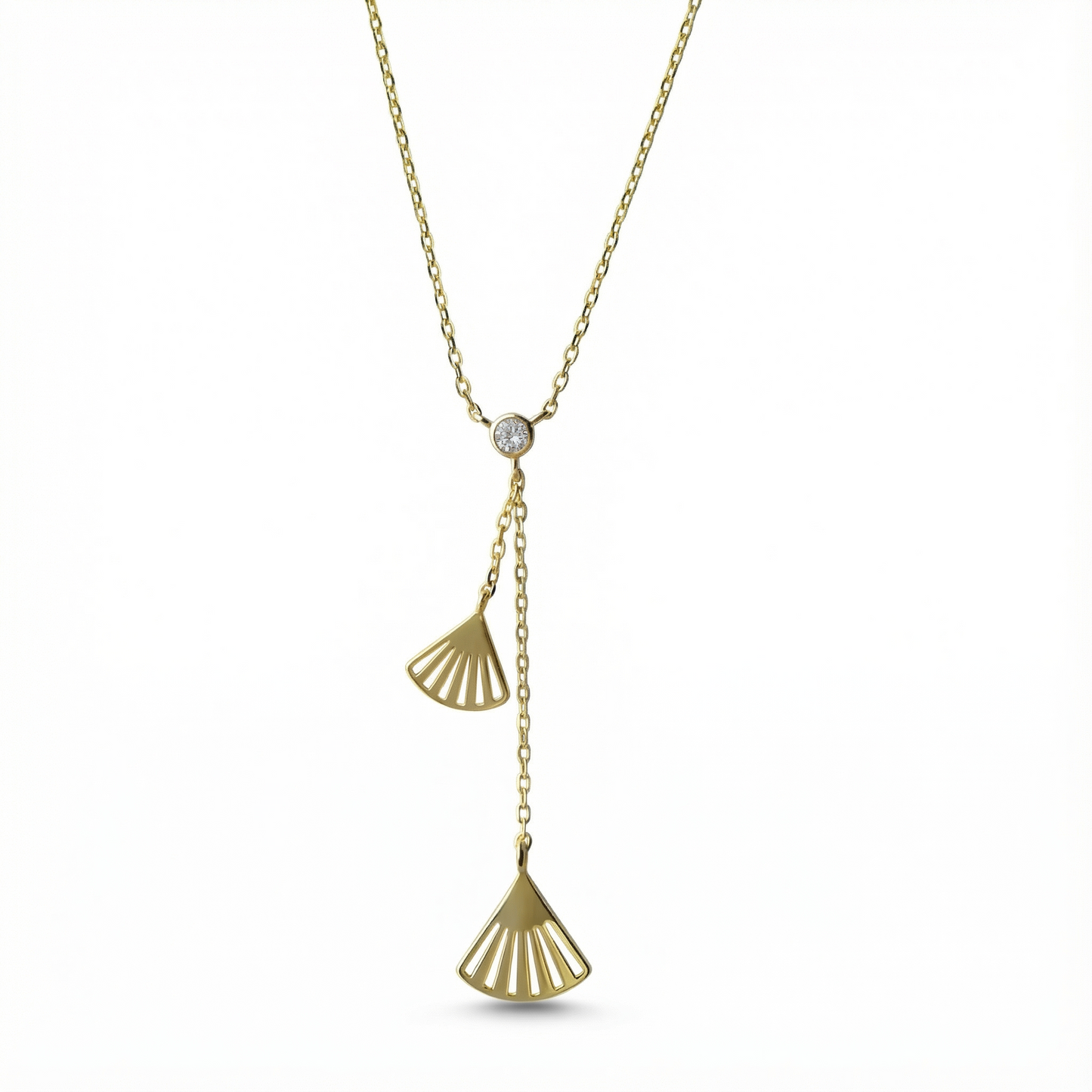 Ginkgo Leaf Necklace - 925 Sterling Silver