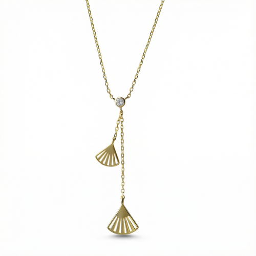 Ginkgo Leaf Necklace - 925 Sterling Silver