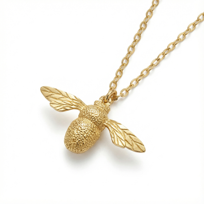 Bee Necklace - 925 Sterling Silver