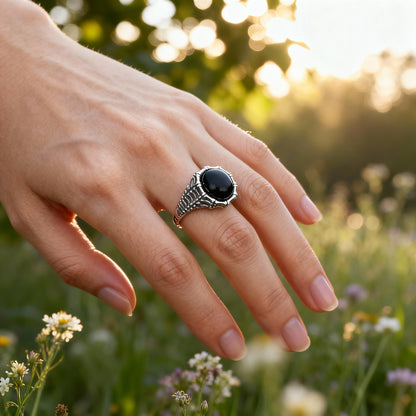 Vintage Thai Ring - (Adjustable) - 925 Sterling Silver