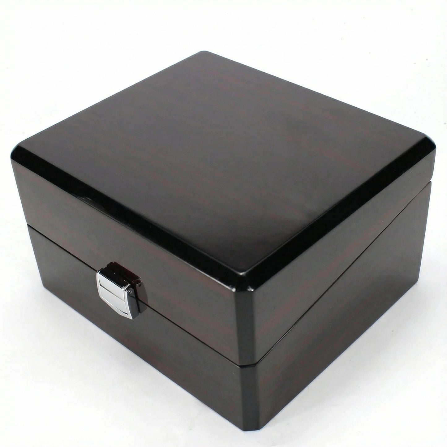 Gloss Wooden & Leather Watch Box - (One Watch)