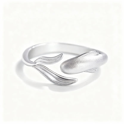 Koi Carp Couple Rings - (Adjustable) - 925 Sterling Silver