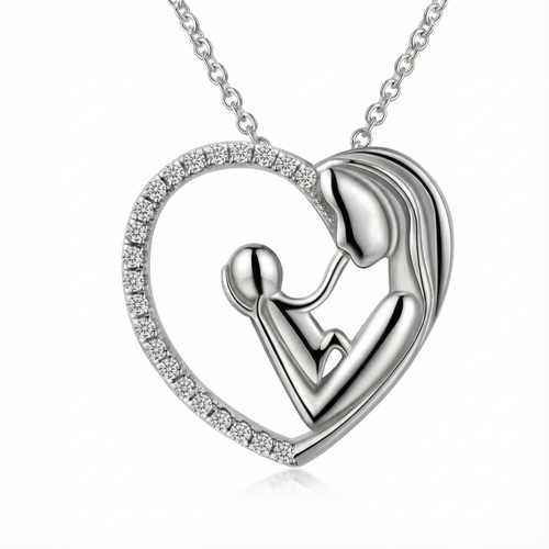 Eternal Embrace Necklace - 925 Sterling Silver