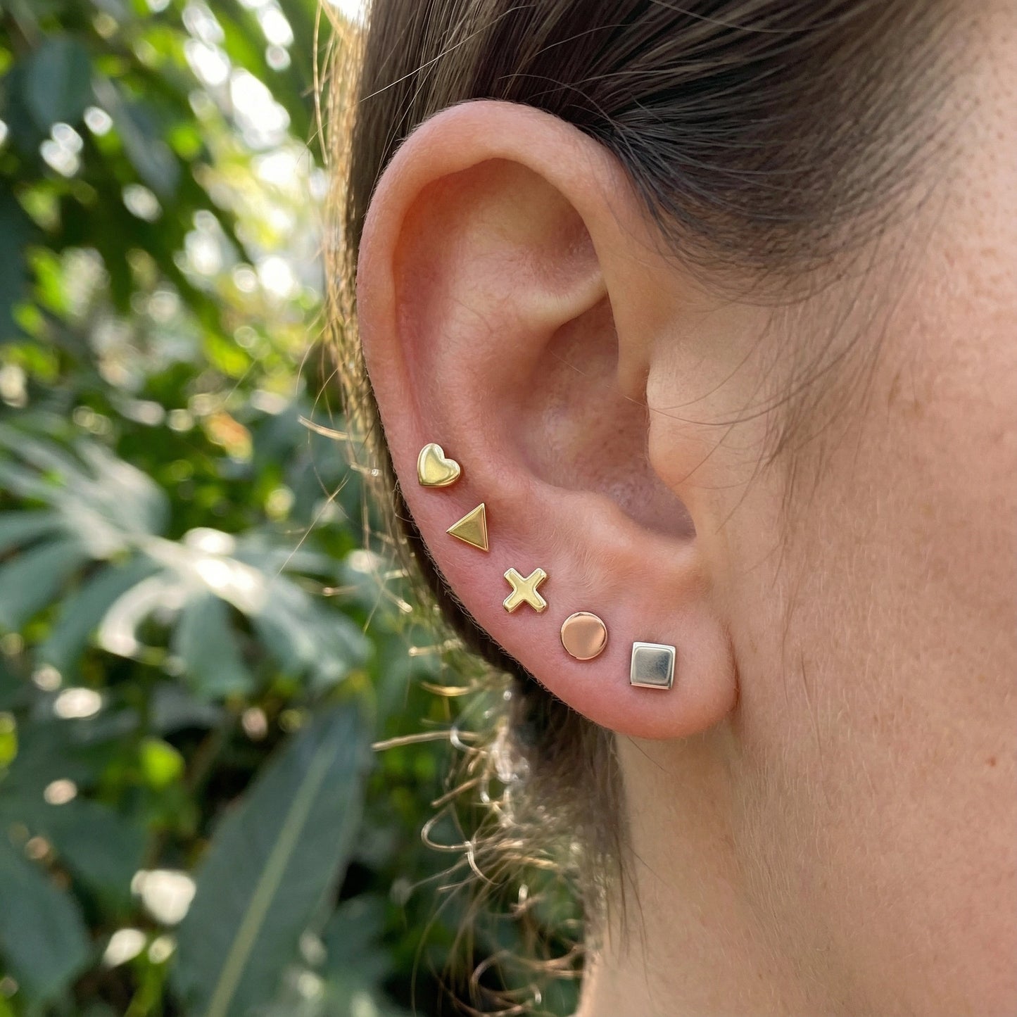 Collection of Stud Earrings - Sterling Silver