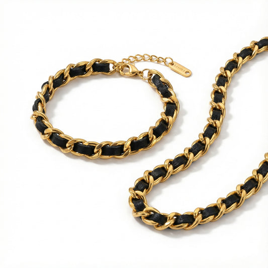 Golden Fashion Bracelet - Stainless Steel