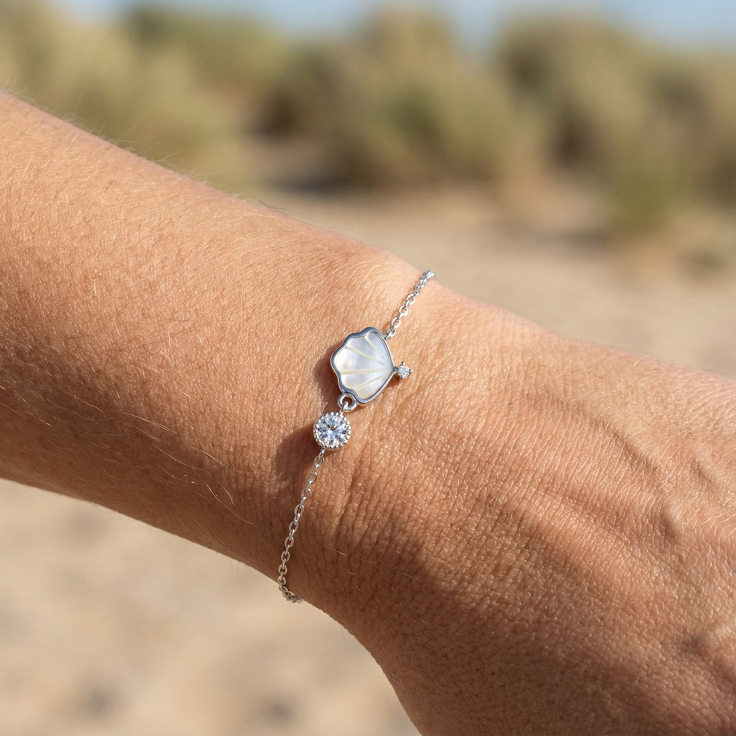 Shell Bracelet - 925 Sterling Silver