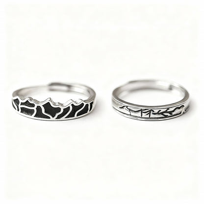 Thai Leaf Couple Set - (Adjustable) - 925 Sterling Silver