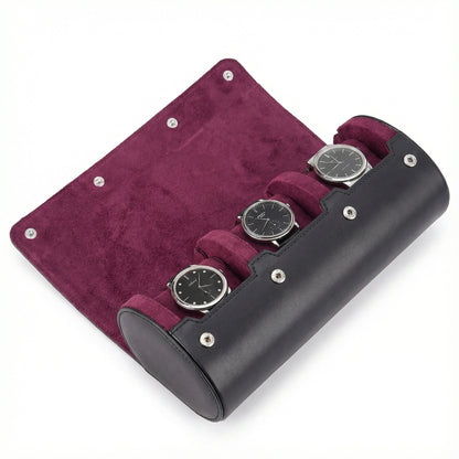 Leather Portable Watch Box - (Up to 3)