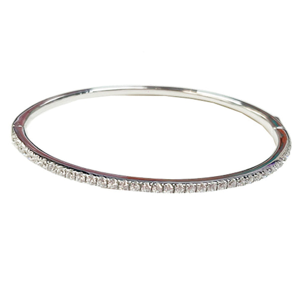 Zircona Diamond Row Bracelet - 925 Sterling Silver