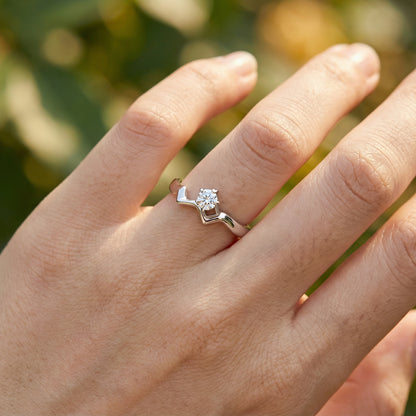 Star Couple Rings - (Adjustable) - 925 Sterling Silver