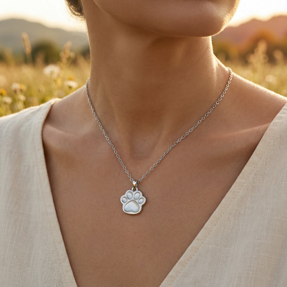 Cat Paw Necklace - 925 Sterling Silver