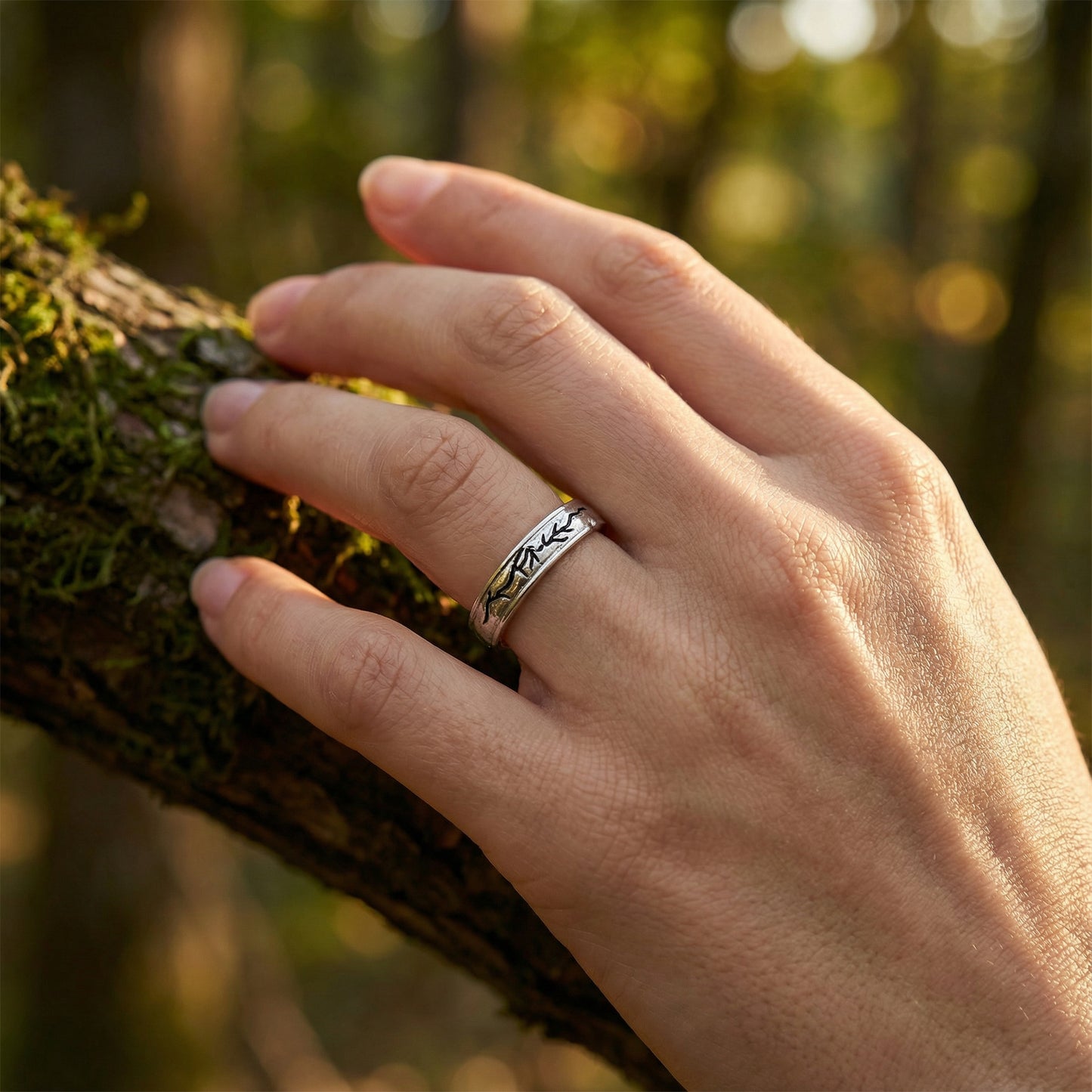 Thai Leaf Couple Set - (Adjustable) - 925 Sterling Silver