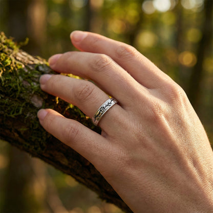 Thai Leaf Couple Set - (Adjustable) - 925 Sterling Silver