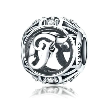 Charm "Hollow Letters" 925 Sterling Silver
