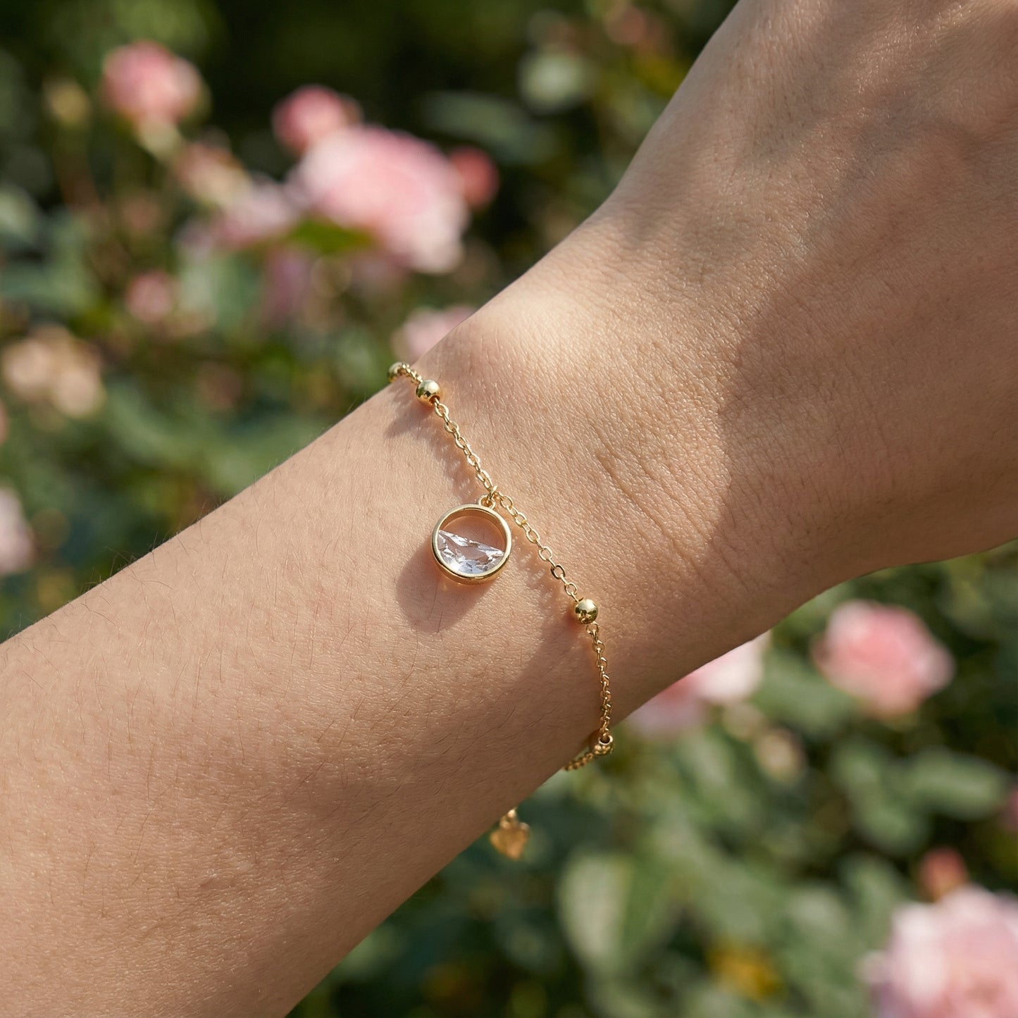 Golden Fashion Bracelet - 925 Sterling Silver