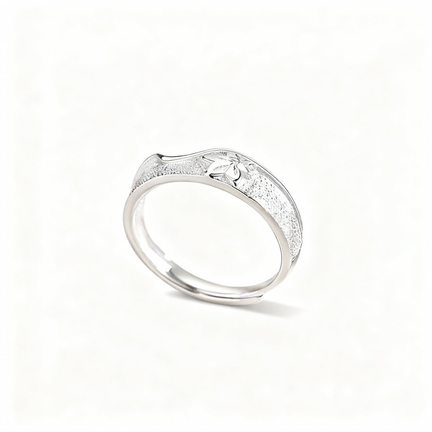 Spring Couple Rings - (Adjustable) - Silver Plated