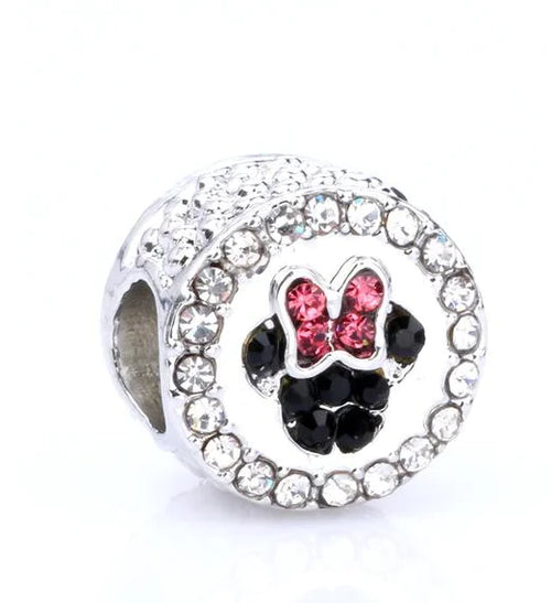 Charm "Mickey Heart" 925 Sterling Silver