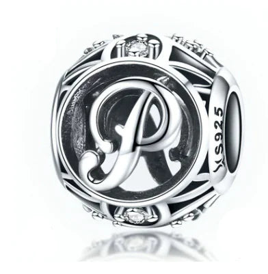 Charm "Hollow Letters" 925 Sterling Silver