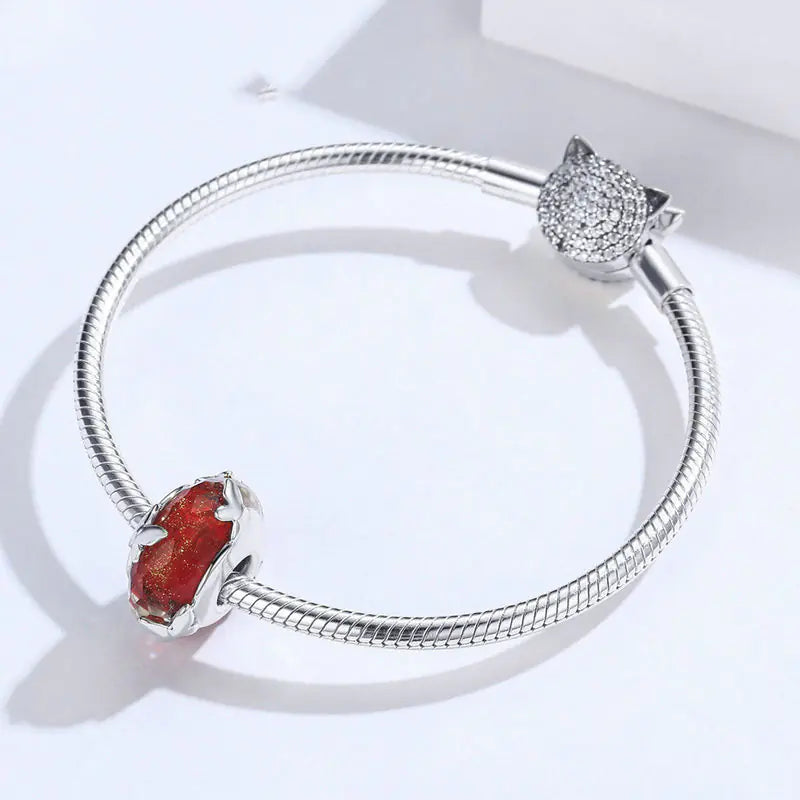 Charm "Red Passion" - 925 Sterling Silver