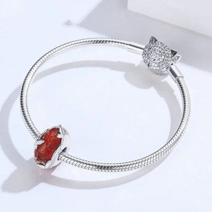 Charm "Red Passion" - 925 Sterling Silver