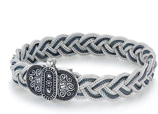 Woven Bracelet - 925 Sterling Silver