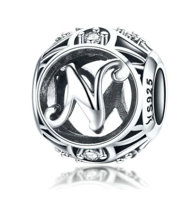 Charm "Hollow Letters" 925 Sterling Silver