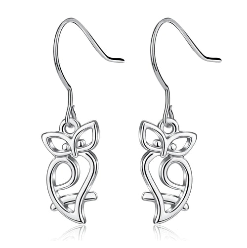 Silver Hook Earrings - 925 Sterling Silver