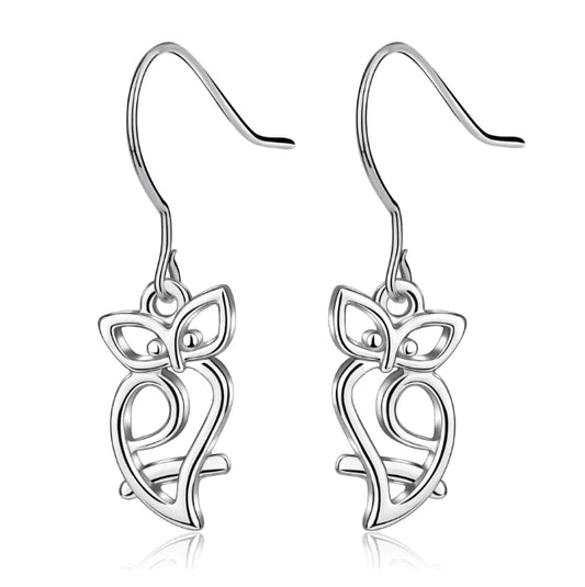 Silver Hook Earrings - 925 Sterling Silver