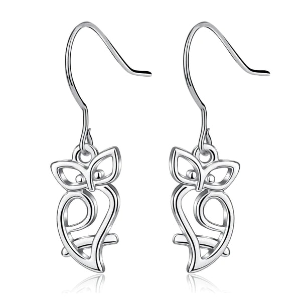 Silver Hook Earrings - 925 Sterling Silver